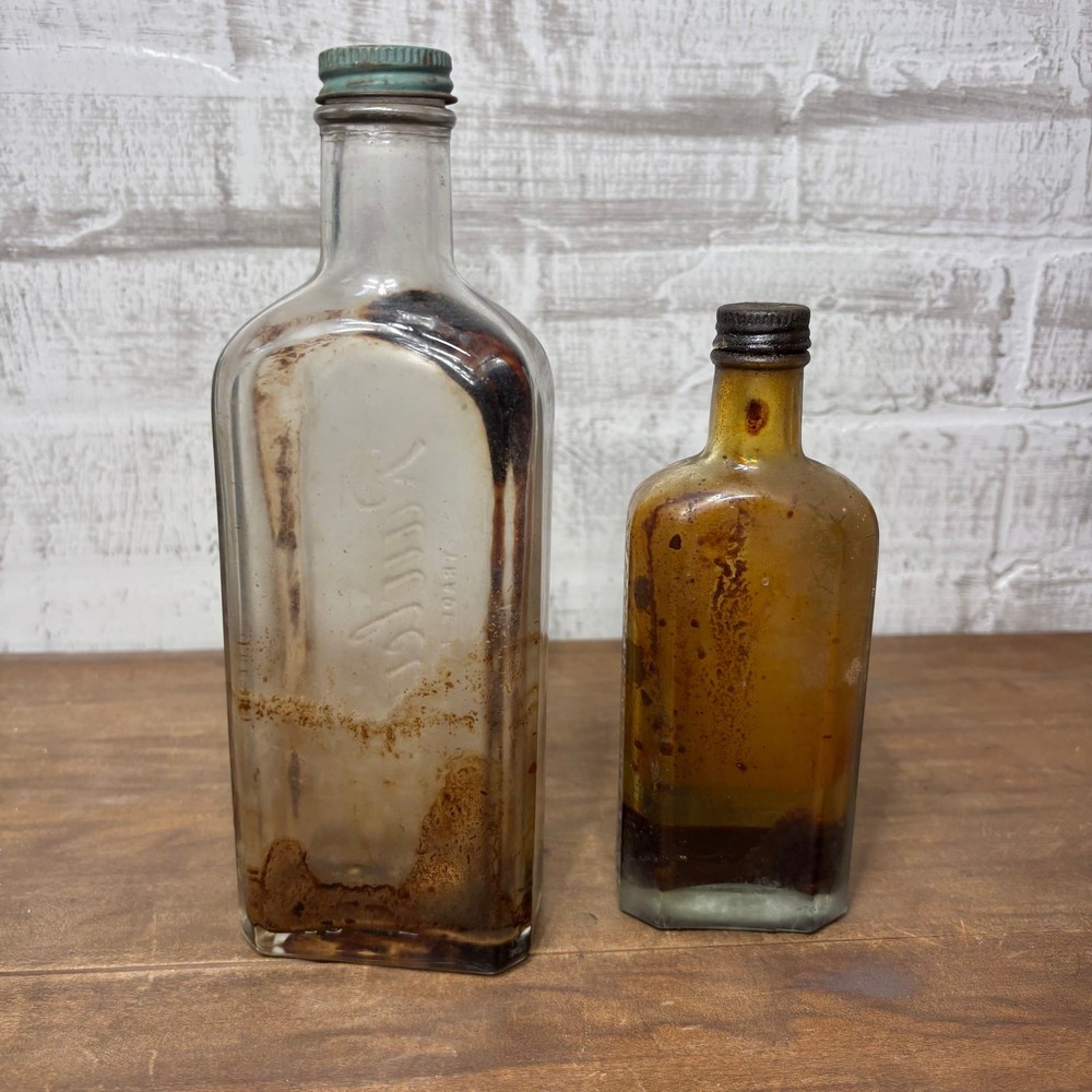 Antique Glass Bottle Set #8