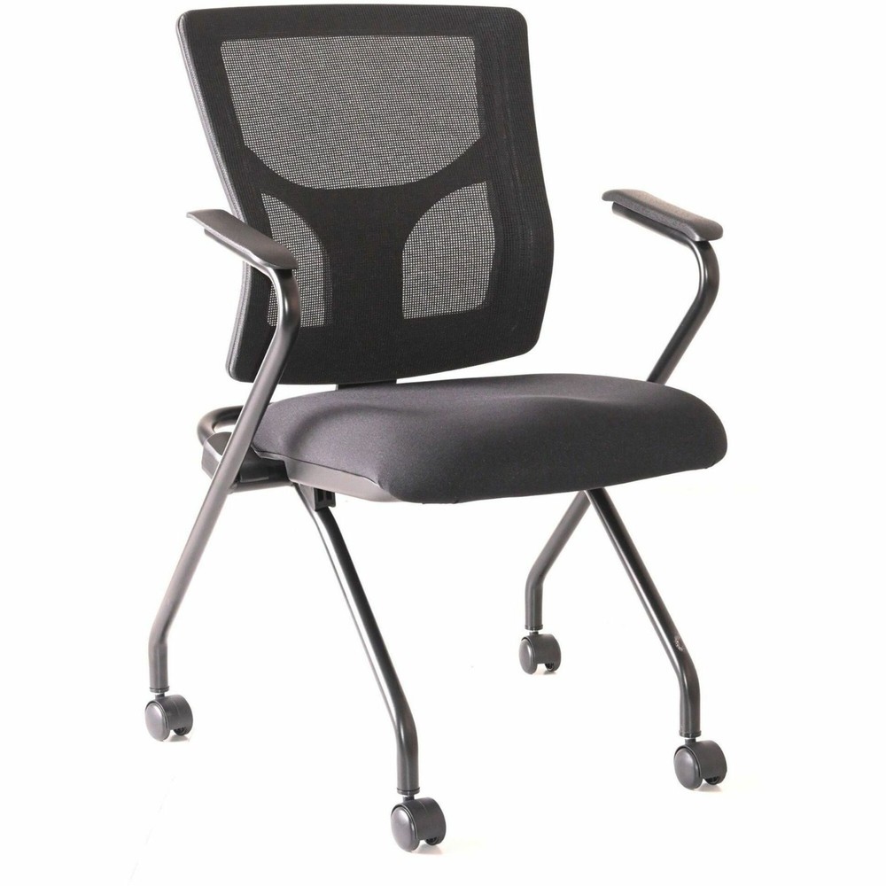 (2) Lorell Conjure Mesh Training Chairs with Arms 62019
