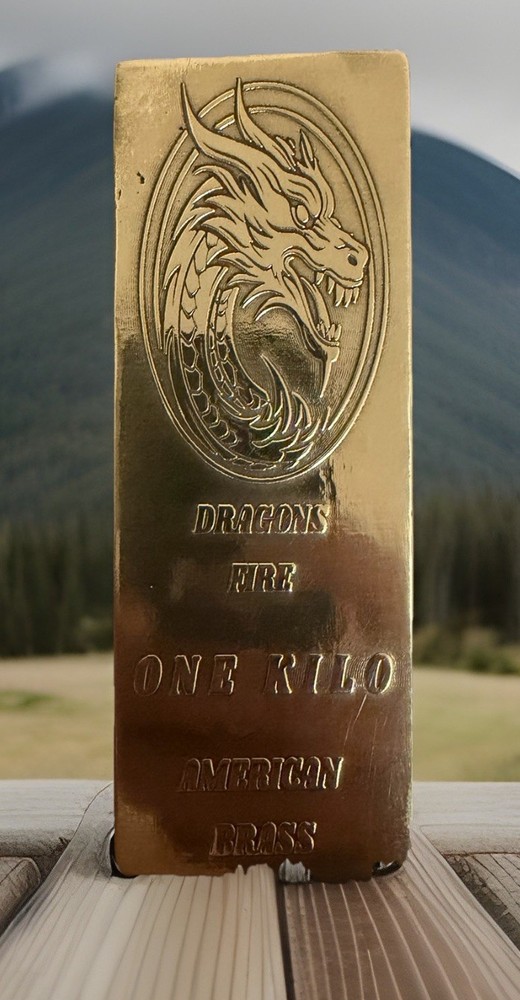 Brass Bar Ingot Dragon