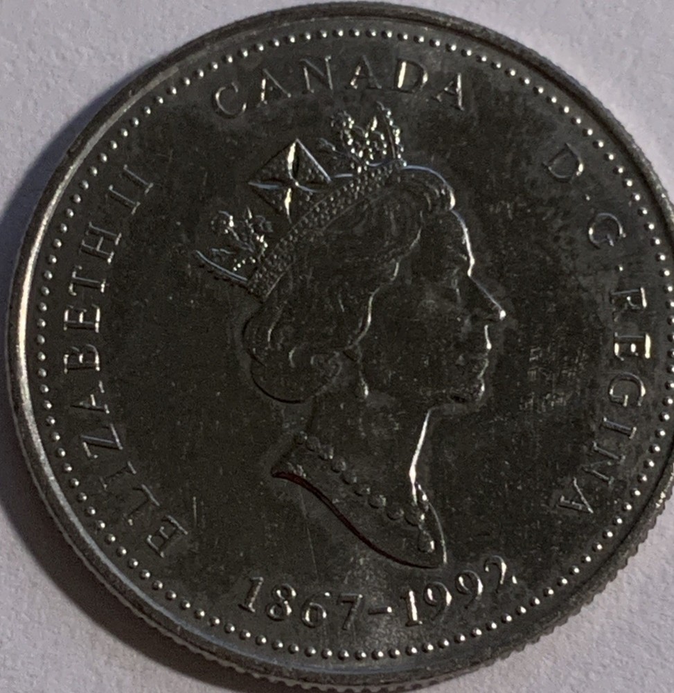 🇨🇦 1992 Canada 25¢ – Saskatchewan – 1867-1992 Confederation Commemorative