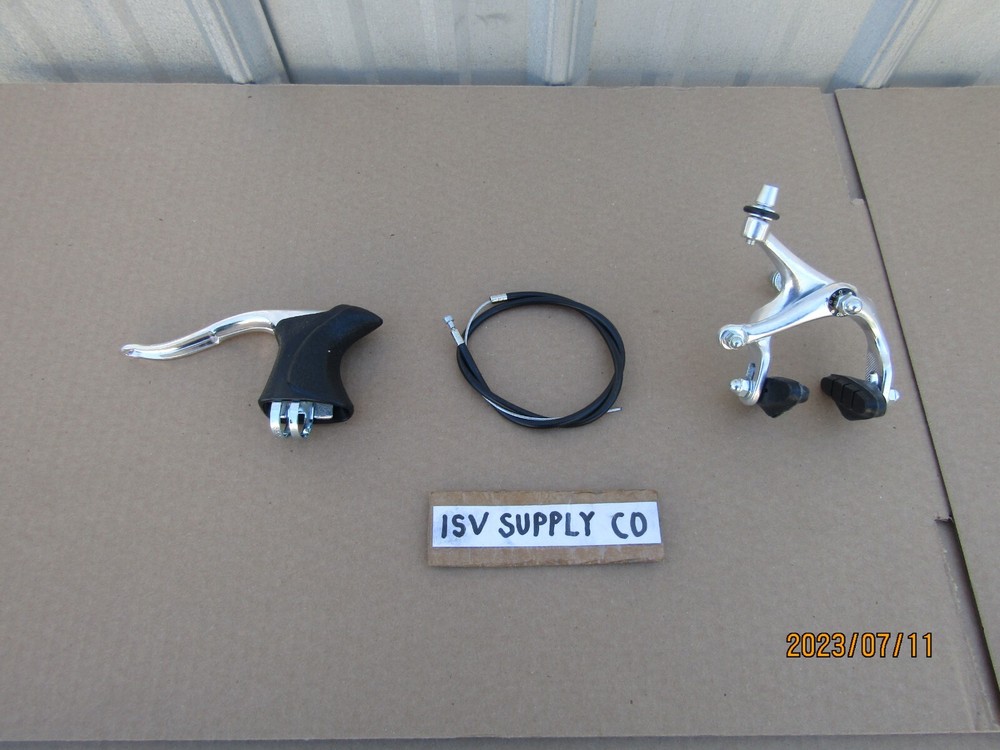 NEW FRONT  ROAD OR FIXIE BICYCLE SIDE PULL BRAKE SET FOR DROP HANDLEBAR BIKES.