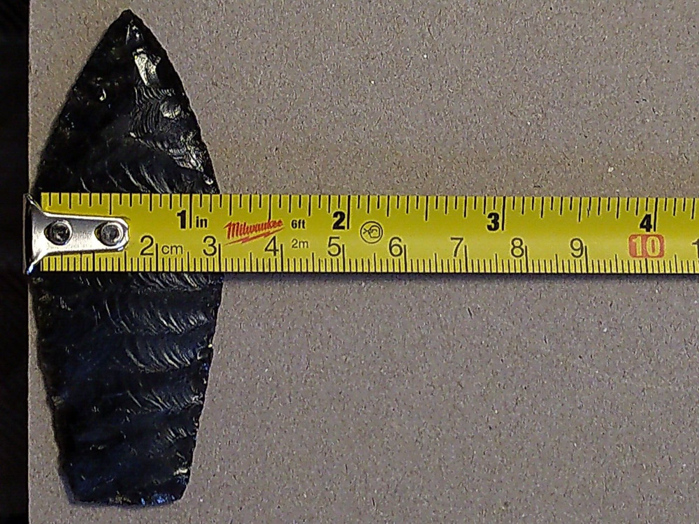 Agate Basin Silversheen Obsidian point
