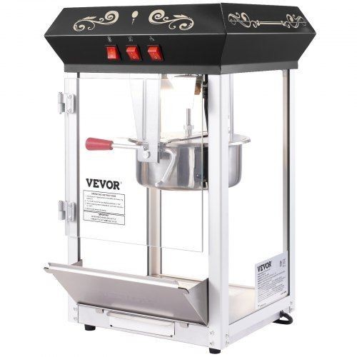 Popcorn Maker 850W Popcorn Popper Machine 8 Oz Kettle Makes 48 Cups per Batch