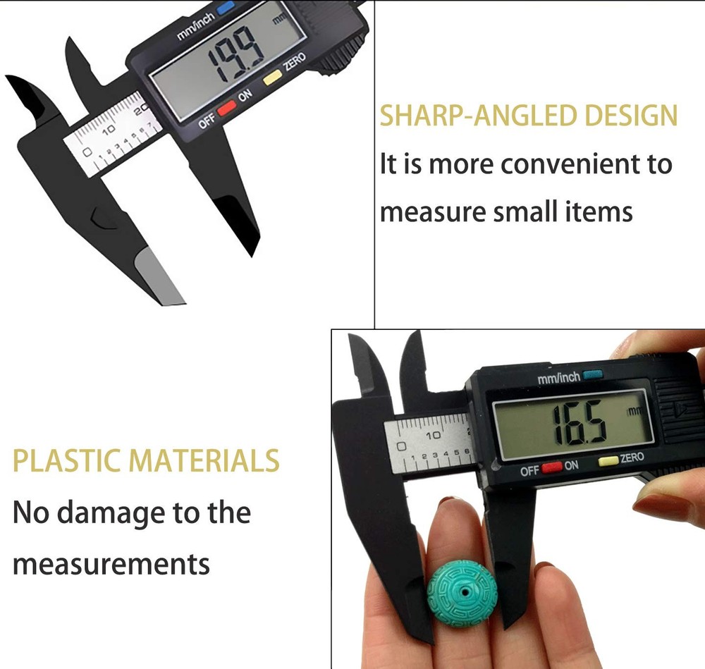 Electronic Digital Calipers, inch and Millimeter Conversion,LCD Screen...