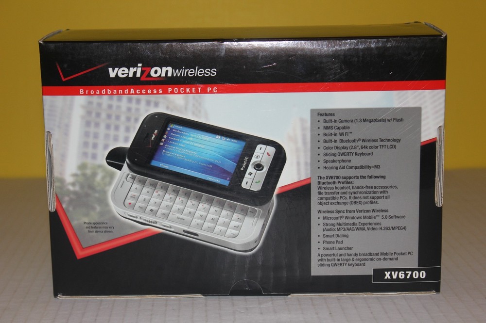 VERIZON WIRELESS Broadband Access POCKET PC XV 6700 READ THE DESCRIPTION