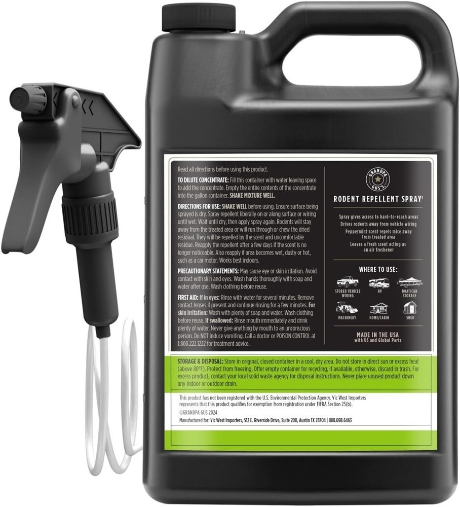 Rodent Repellent 1 Gallon / 3.79 L
