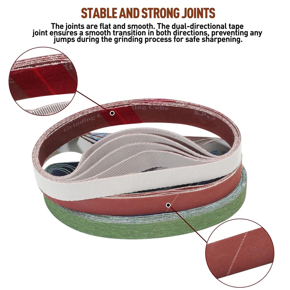 45 Pcs 3/4" x 12" Replacement Knife Sharpener Sanding Belt Kit for Work Sharp...