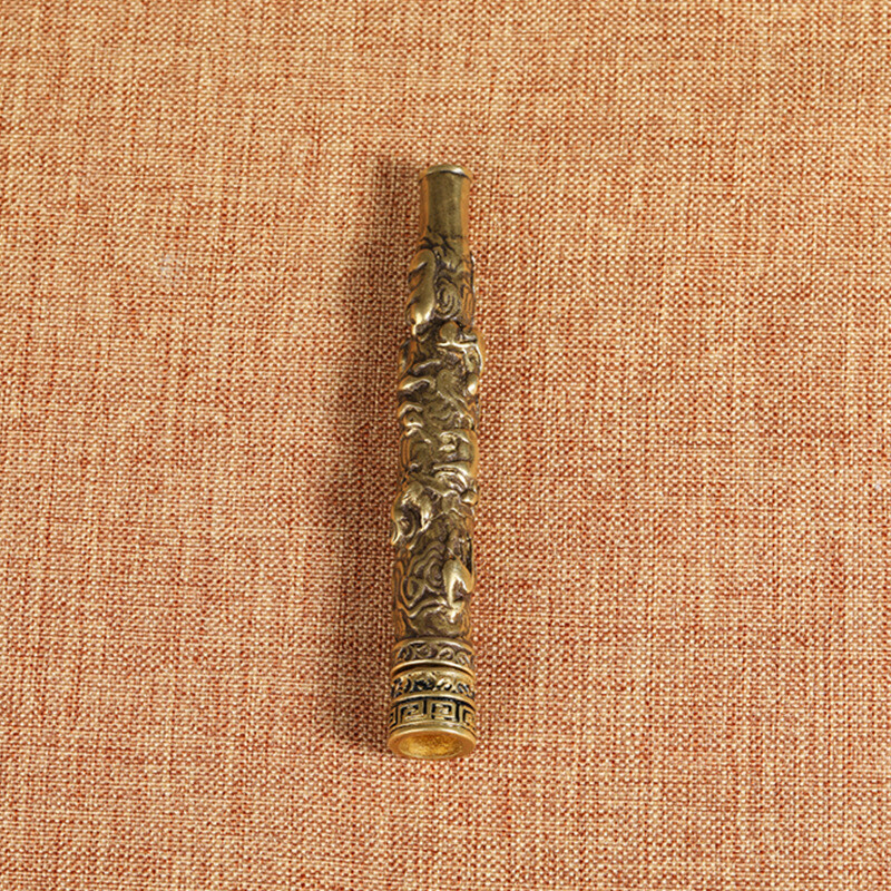 Brass China zodiac cigarette filter pipe filter cigarette holder