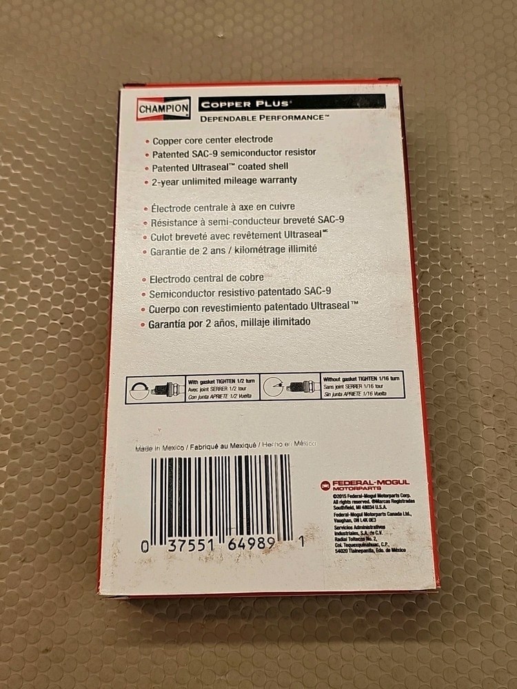 6x Champion 502 Spark Plug D21 6 Pack