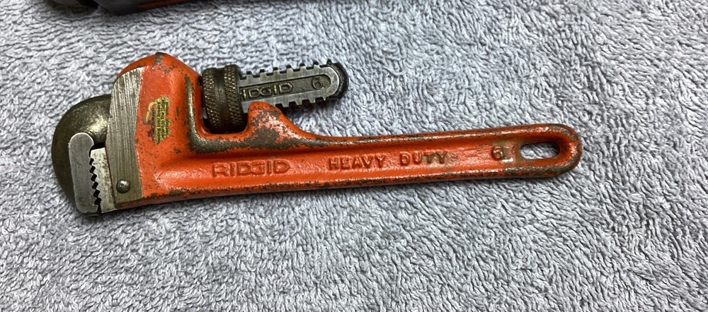 5 RIDGID PIPE WRENCHES (6,12,14,18,24”)