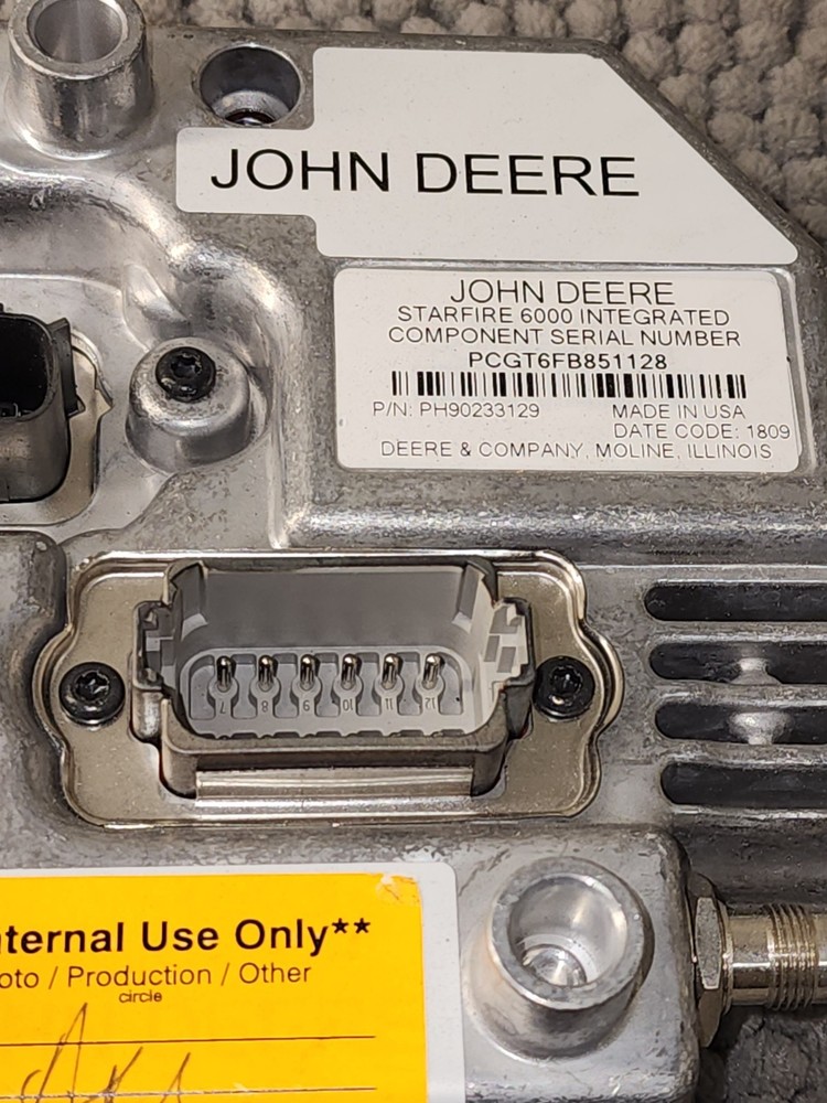 John Deere Integrated STARFIRE 6000 PH90233129 (CHECK DESCRIPTION )