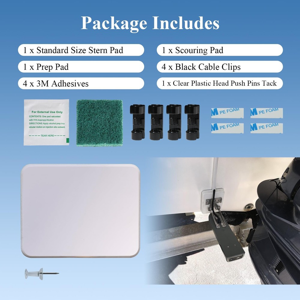 Screwless Transducer Mounting Kit - Standard Size - Black Installation Solution