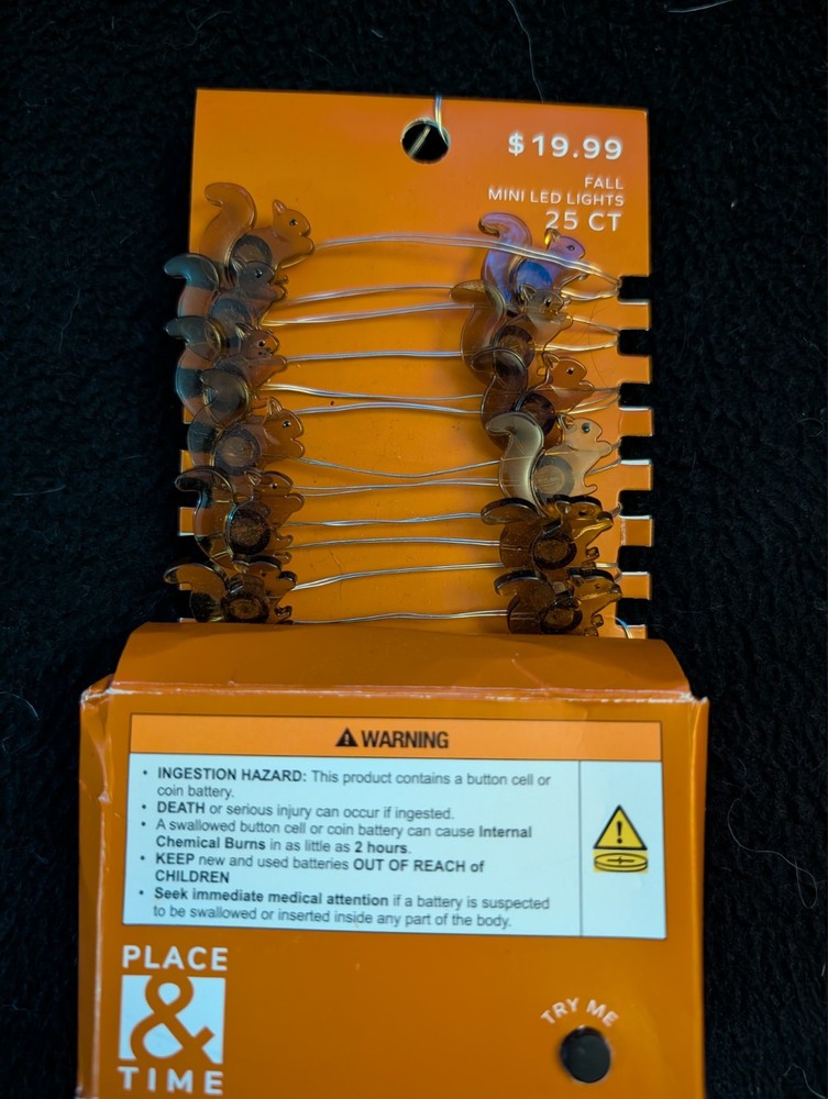 place and time fall mini light squirrel