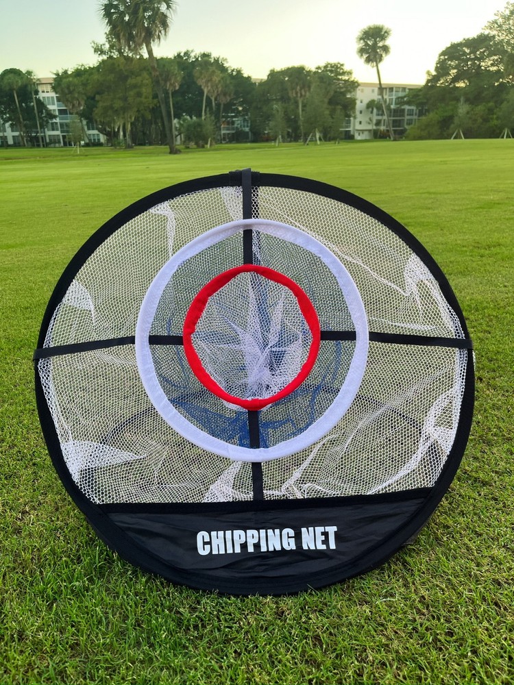 Golf Chipping Net With Hitting Mat Practice Set Pop-Up Target Training Gift