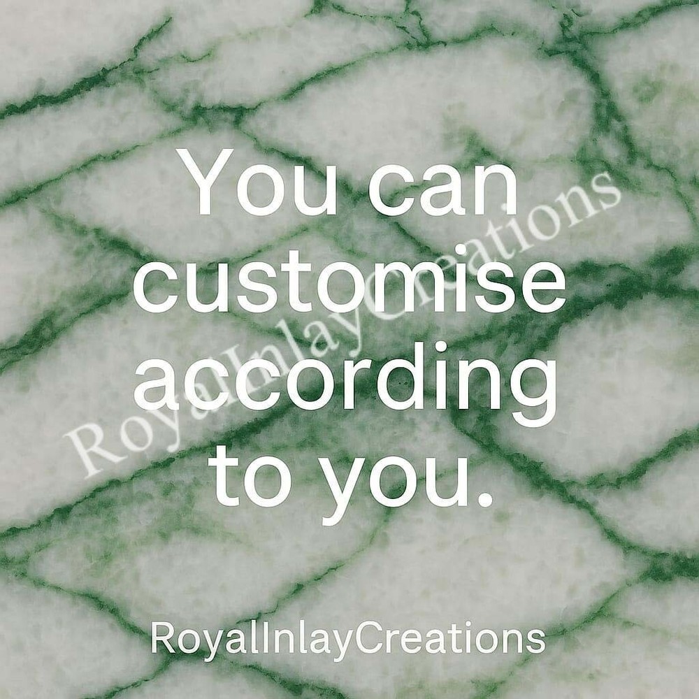 21" Lapis Lazuli Side Table | Handmade Gemstone Accent Table |Luxury Blue Table