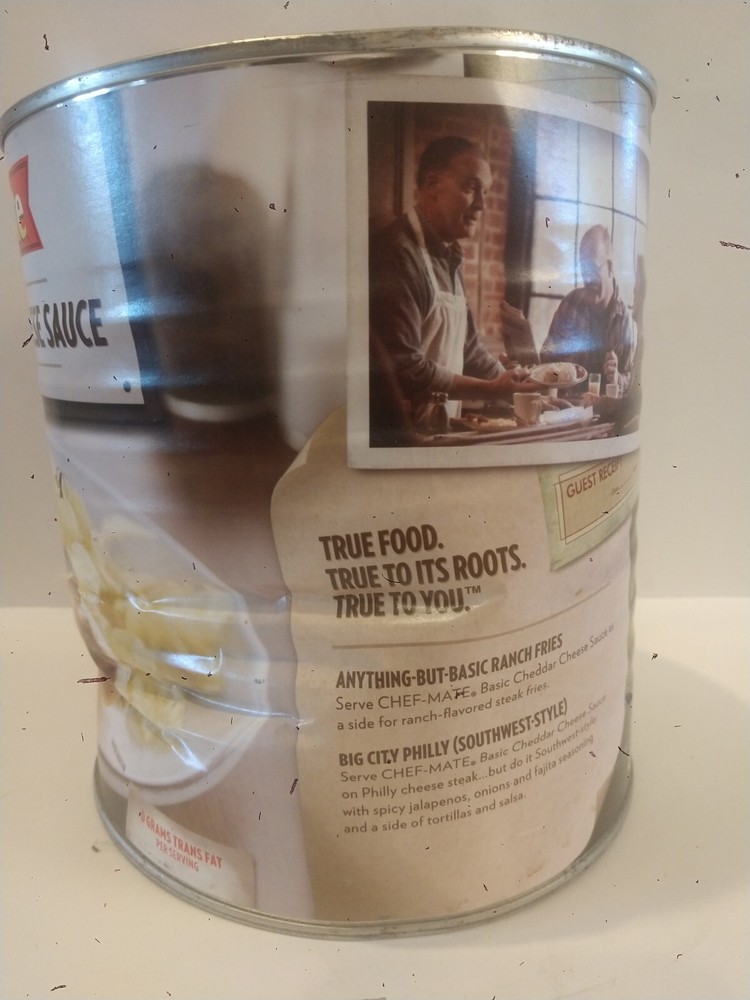 1Chef- Mate Original Basic Cheddar Cheese Sause 6 Lb, Container little damaged .