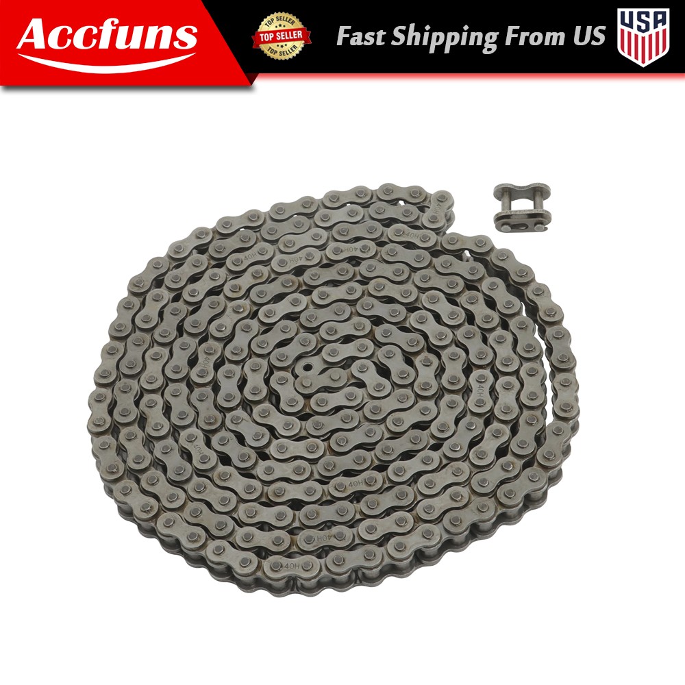 Roller chain #40H 10ft with 2 connectors