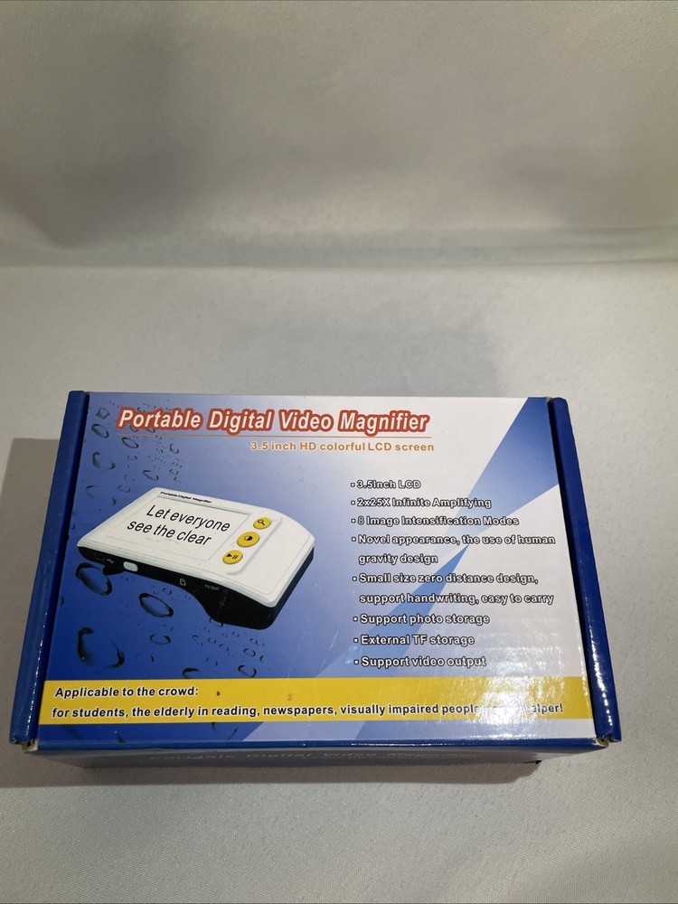 Portable Digital Video Magnifier Electronic Reading New Open Box