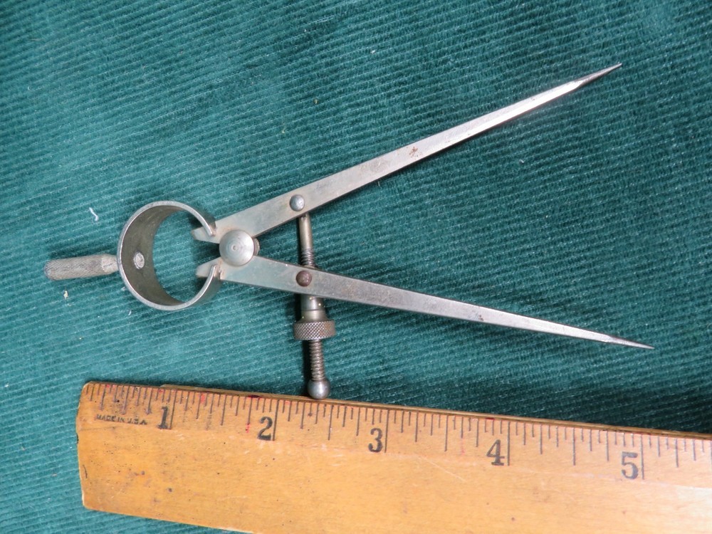 Vintage Hamilton 5" Spring Divider Wing Caliper – Fine Adjust –