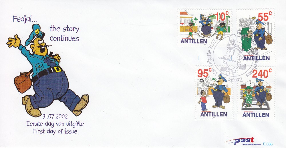 Netherlands - Dutch Antilles FDC Issue 2002 (338) Comics