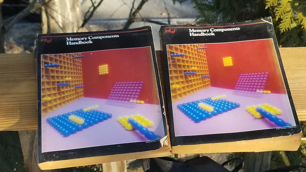 1 OR 2 VINTAGE ELECTRONICS BOOKS 1987 INTEL MEMORY COMPONENTS HANDBOOK