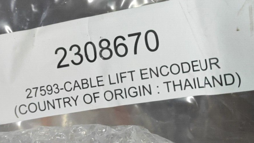 GE Innova 2000 / Discovery Lift Encoder Cable - 2308670 / 27593 / 2297145