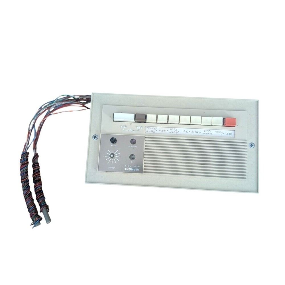 Aiphone Model HM-7 Type A Wired Intercom Panel Japan UNTESTED For Parts