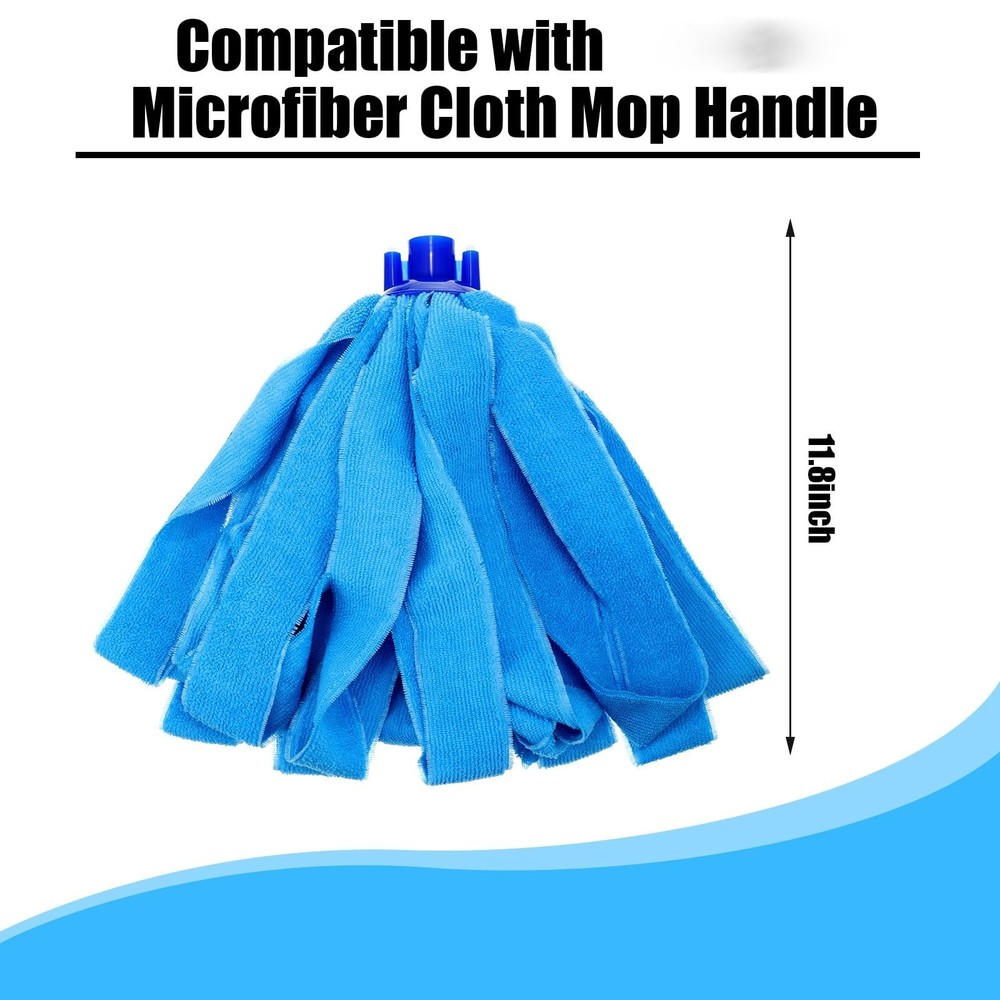 Yaomiao 12 Pcs Microfiber Mop Heads Replacement for 0.8 Diameter Handle Floor...