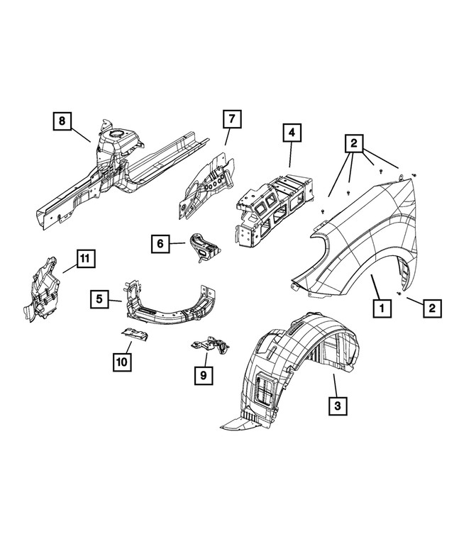 New OEM Mopar Bracket 68259426AA