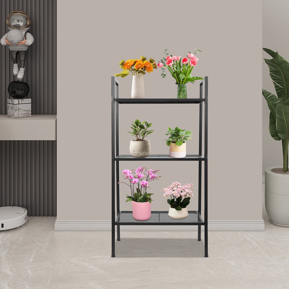 3-tier Storage Rack, Kitchen Storage Rack, Multi-tier Bookshelf, Stepped Shape