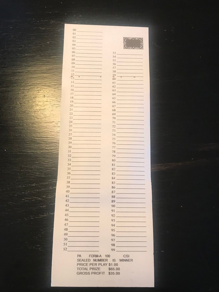 12 - # 100 Sure Tip Boards (1-100) Pull Tabs/Jar Tickets FREE Ship