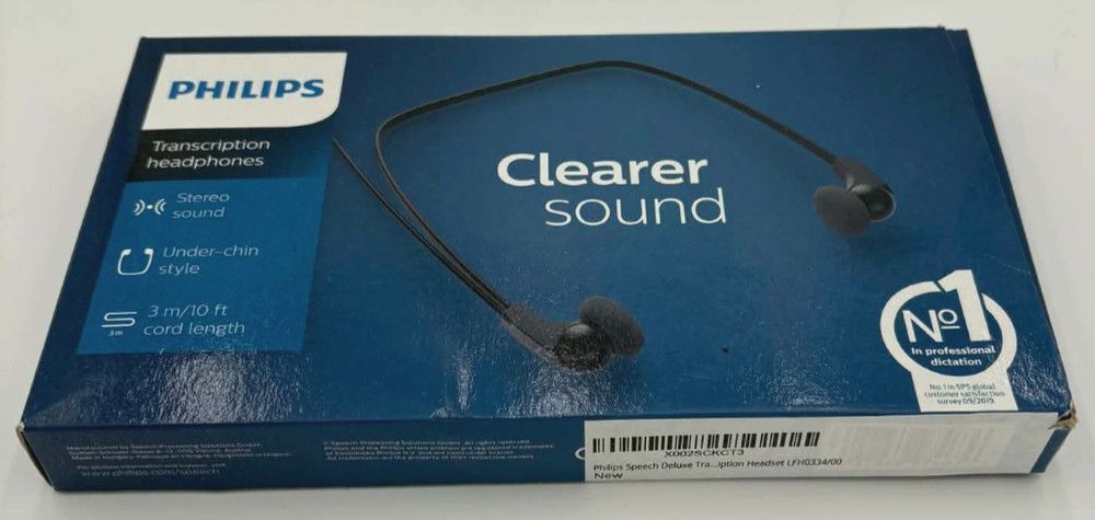 Philips Speech Deluxe Transcription Headset LFH0334