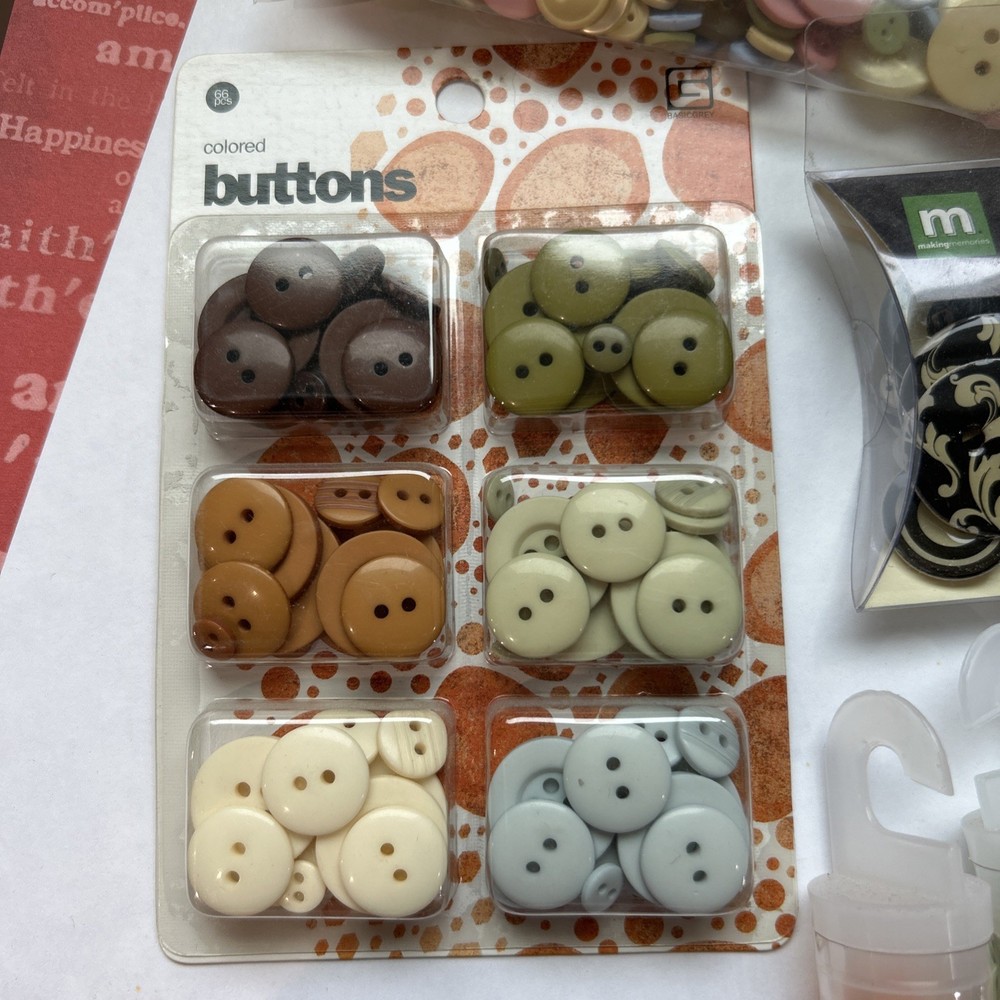 Crafting Buttons Assorted Lot