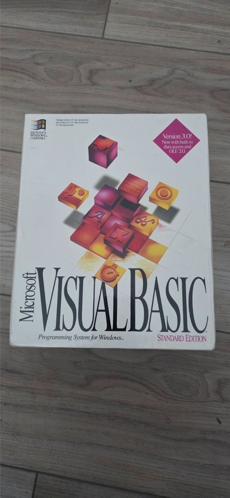 Microsoft Visual Basic (VB) for Windows, Standard Edition 3.0 - NEW, SEALED