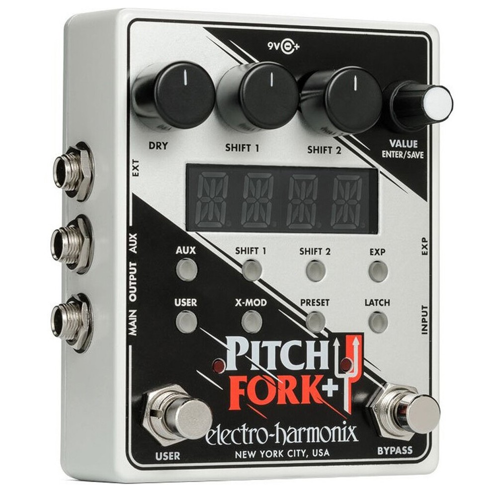 Electro-Harmonix Pitch Fork+ Plus Dual Pitch Shift Octave Effects Pedal