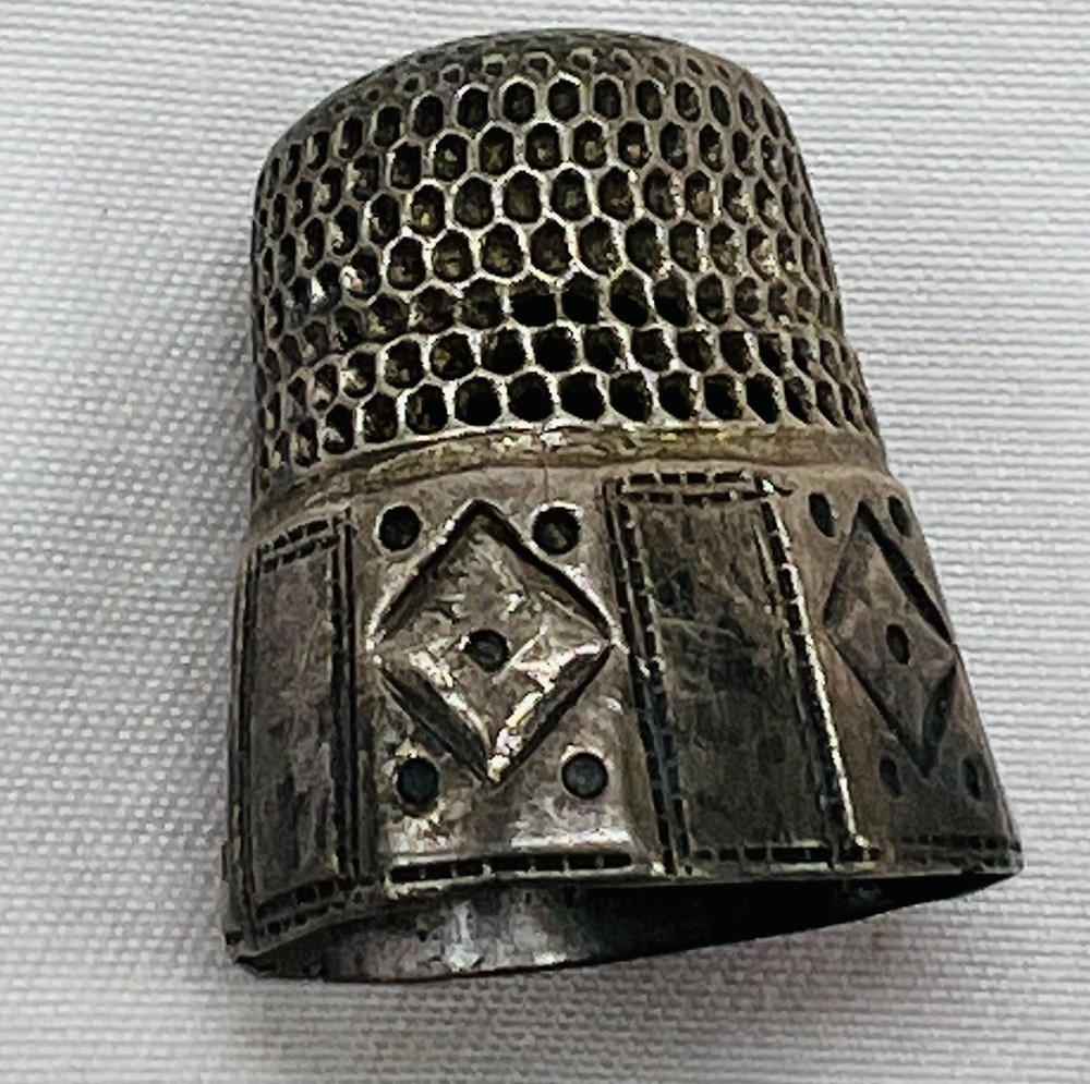 Sterling Silver Thimble Vintage Sewing Thimble Size 9