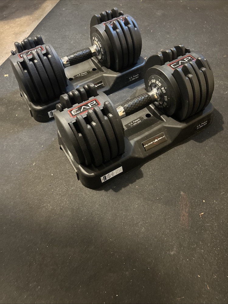 CAP Adjustable Dumbbells Pair (110 Lbs Total)