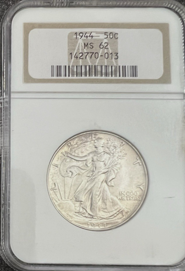 1944-P Walking Liberty Half Dollar NGC MS62