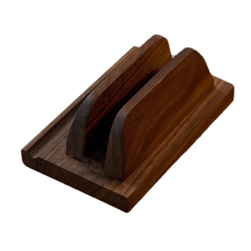 Multifunction Walnut Device Stand Walnut Stand Compact for Work Study