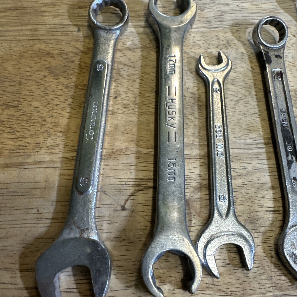 Lot Of 5 Combination Open -end Wrenches