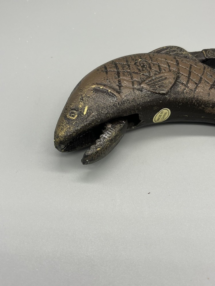 Vintage MCF Salmon / Fish Cast Iron Nut Cracker.