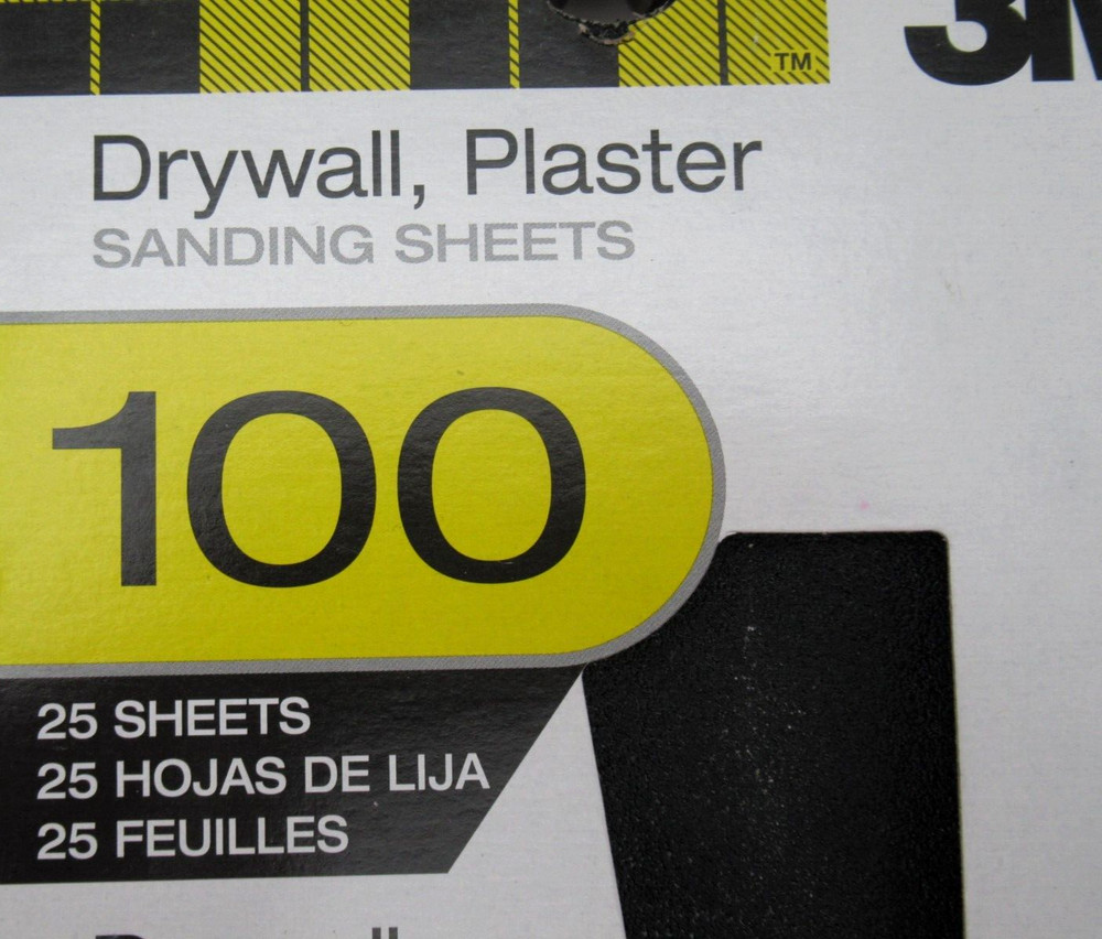 3M Sanding Sheets Drywall 100 Grit 25 Count 99432NA