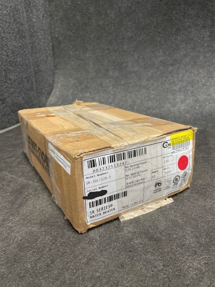 CHRONOMITE SR-30L/120-1 Instant-Flow 120V Electric Tankless Water Heater