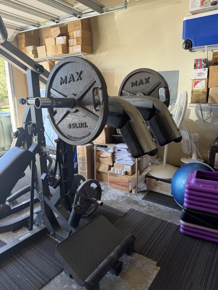 Body-Solid SBL460 Leverage Home Gym + Weights + Elliptical