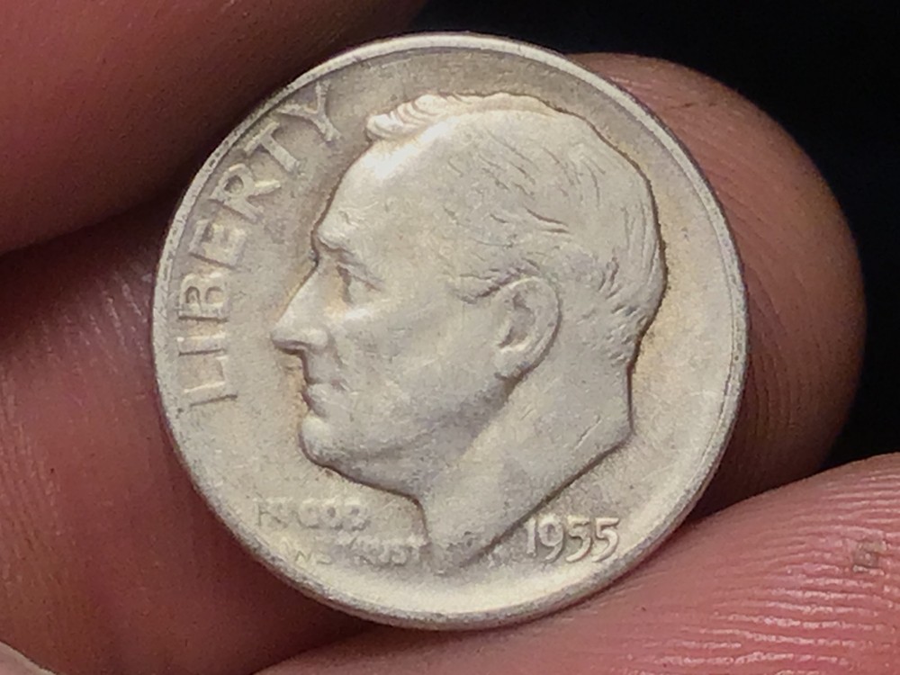 1955-S Silver Roosevelt Dime, 1 dime from those pictured