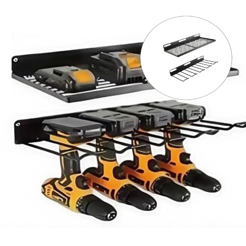 Drill Screwdriver Storage Rack Heavy Duty Pegboard Wall Storage Tool Enduring