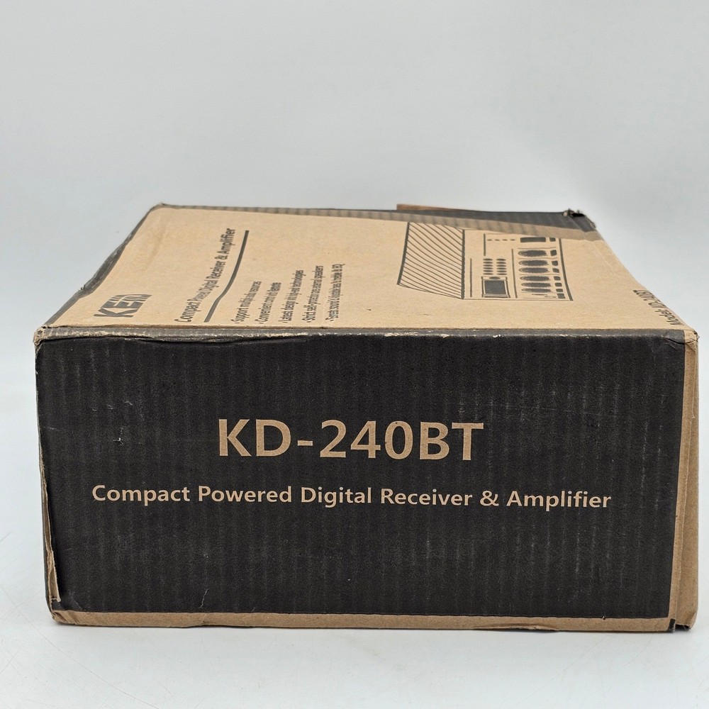 KEiiD KD-240BT Compact Powered Digital Receiver & Amplifier Bluetooth Black