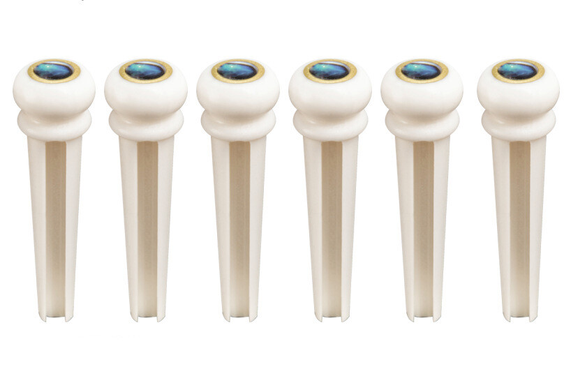 Set Of Cattle Bone Guitar Saddle Nut Pin String Peg Acoustic Bridge Luthier