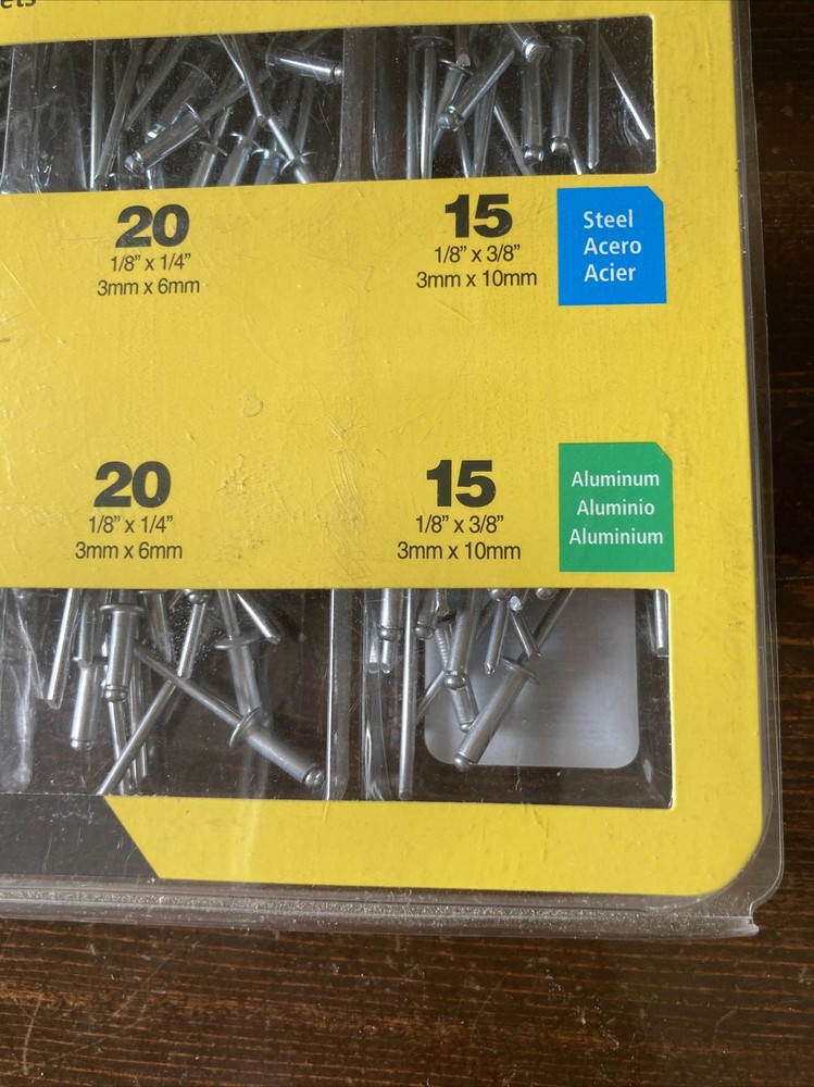 Stanley #R120 Rivet Pack Assortment 120 PCs