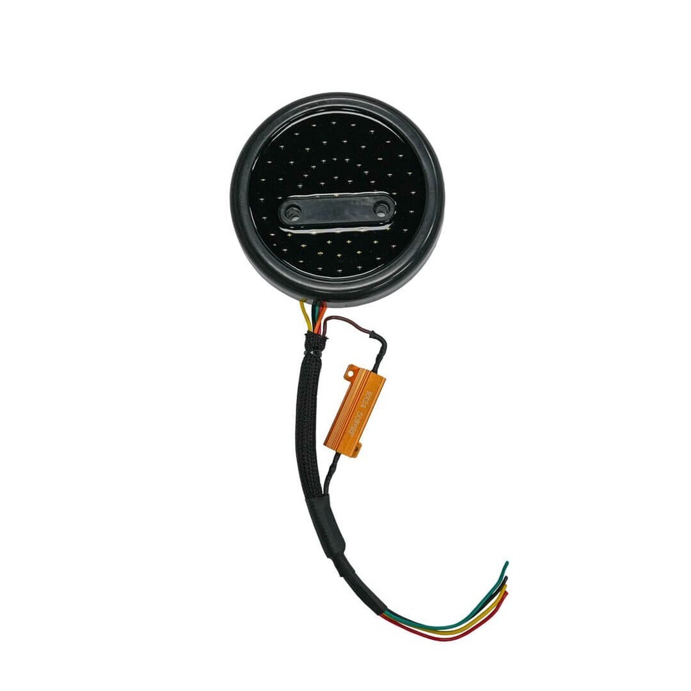 Motobilt LED Round Tail Light, 5" Round Surface Mount